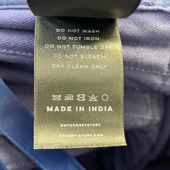 NWT Corset Story VERONICA SUMMER NAVY BRODERIE ANGLAISE COTTON CORSET DRESS US 6 - Picture 10 of 14